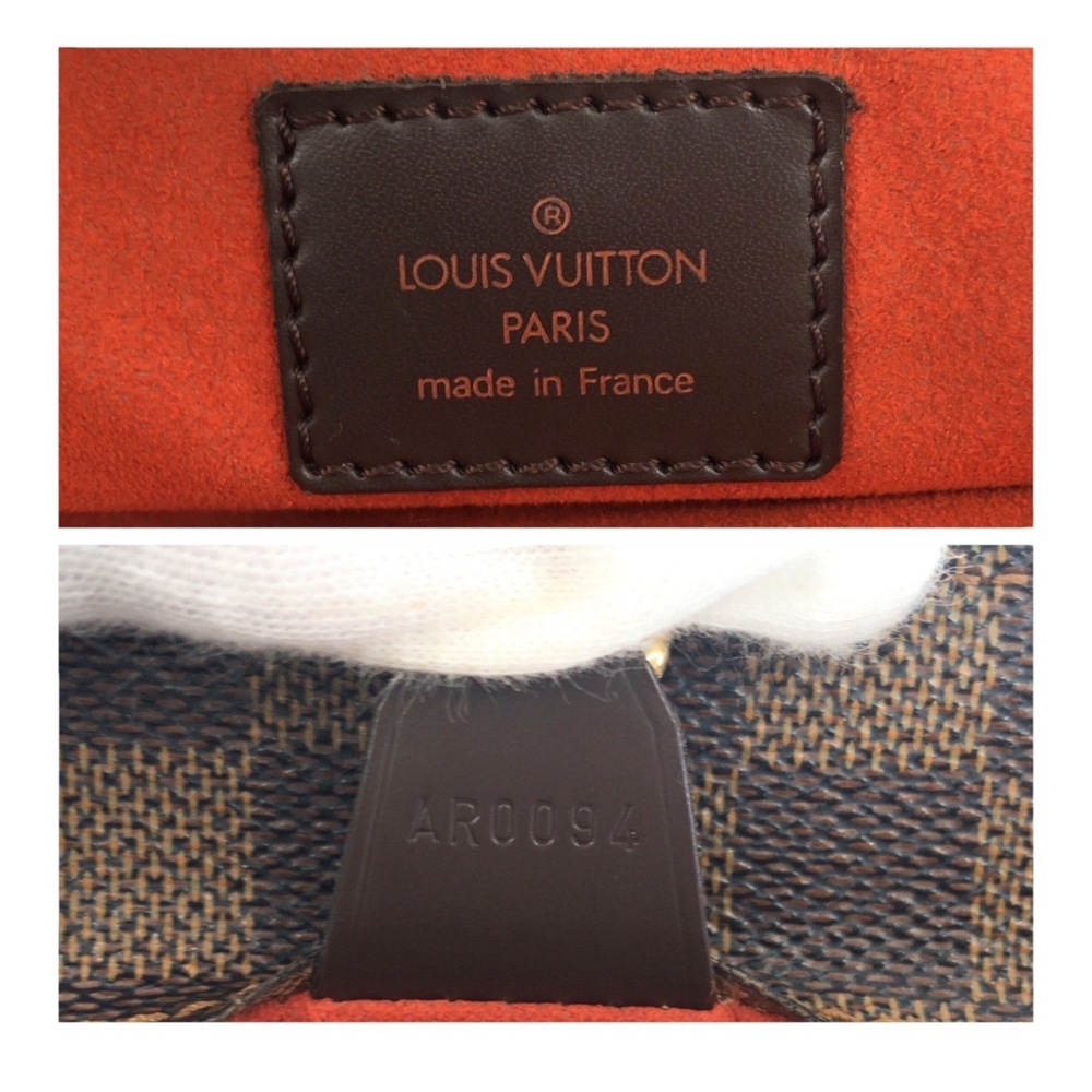 LOUIS VUITTON Authentic Brown Damier Leather Shoulder Bag - Picture 4 of 10